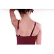 Bloch Pranay, adjustable strap camisole leotard - Burgundy Bloch