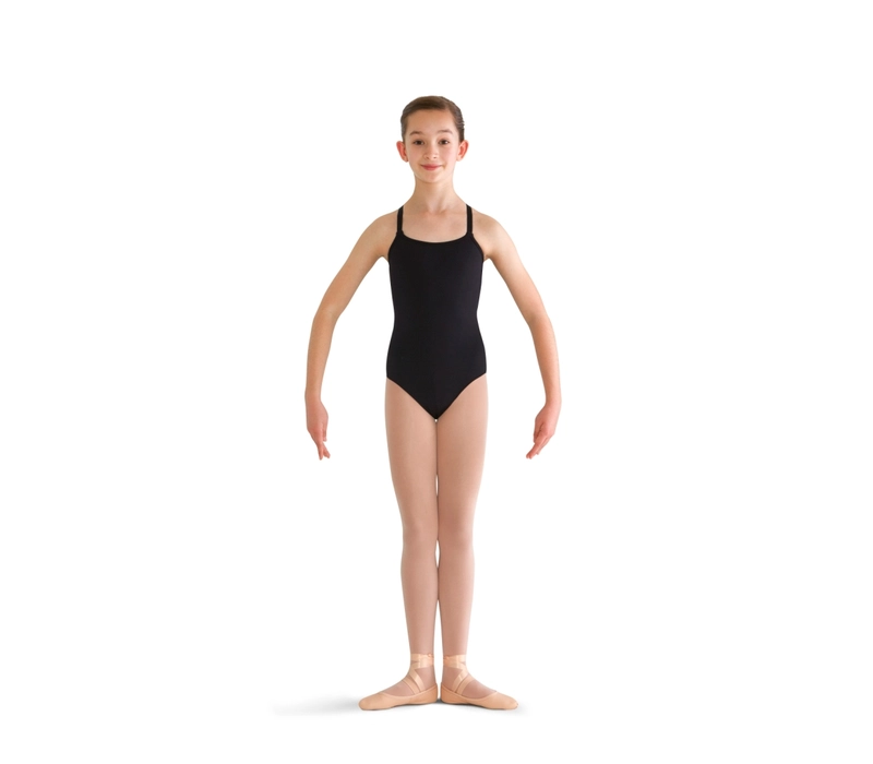 Bloch Pranay, adjustable strap camisole leotard - Black