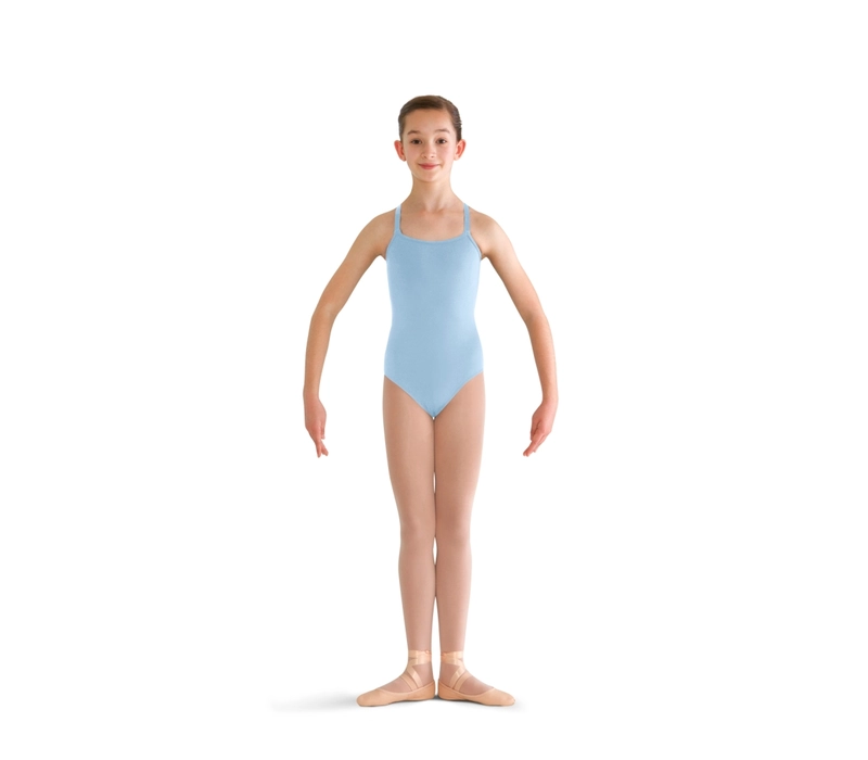 Bloch Pranay, adjustable strap camisole leotard - Pastel Blue Bloch