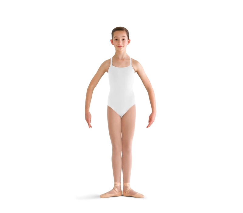 Bloch Pranay, adjustable strap camisole leotard - White