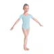 Bloch ballet, Short Sleeve Leotard - Pastel Blue Bloch