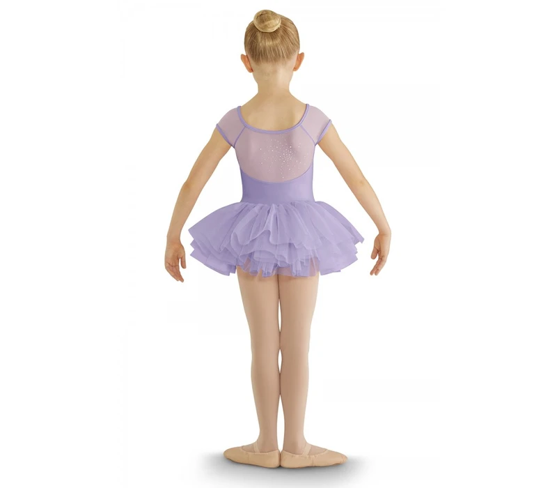 Bloch cap sleeve tutu leotard for children - Candy Pink Bloch