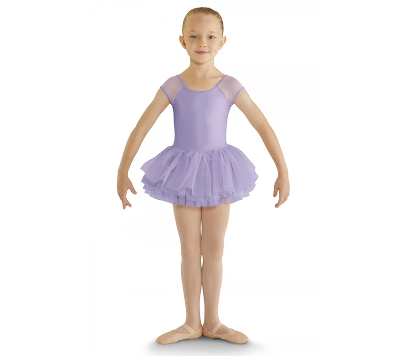 Bloch cap sleeve tutu leotard for children - Candy Pink Bloch