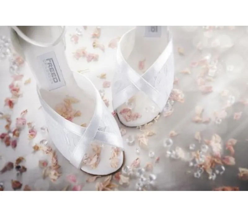 Freed of London Jade, ballroom shoes - White