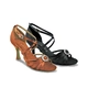 Sansha Barbara, Latin dance shoes - Dark tan Sansha