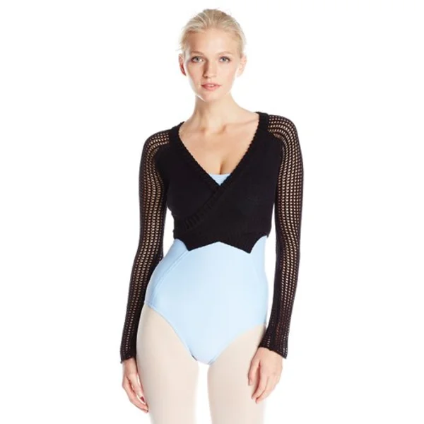 Capezio Crop Wrap Top CK1000W, knit top