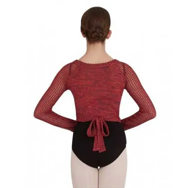 Capezio Crop Wrap Top CK1000W, knit top