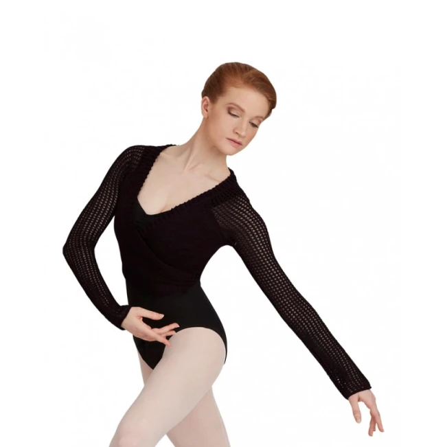 Capezio Crop Wrap Top CK1000W, knit top Capezio Crop Wrap Top CK1000W, knit top