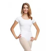 Capezio TC0054W short sleeve leotard with belt Capezio TC0054W short sleeve leotard with belt