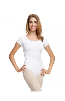 Capezio TC0054W short sleeve leotard with belt