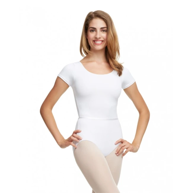 Short Sleeve Leotard with Belt
