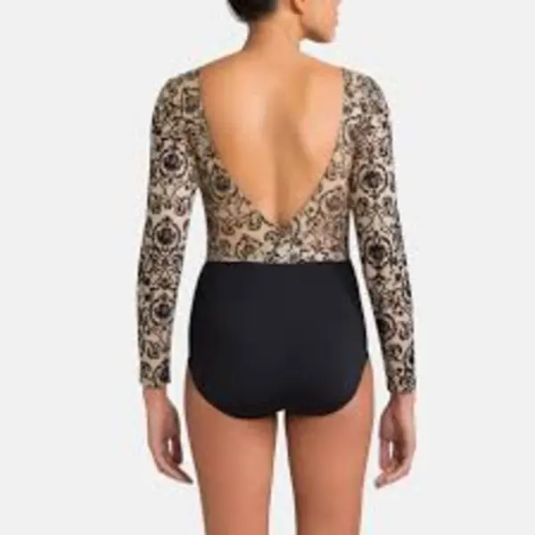 Capezio Rococo Riche Lond Sleeve Leotard, ballet leotard