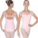 Capezio swiss dot keyhole back, leotard for kids