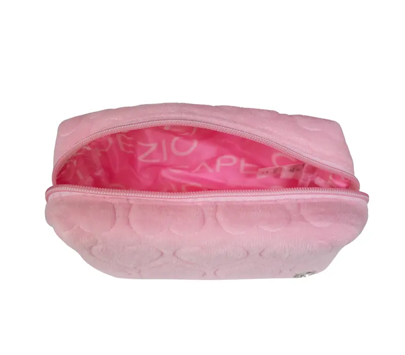 Capezio, Cosmetic Bag with Hearts - Pink