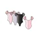 Capezio puff sleeve leotard with glittery shoulders