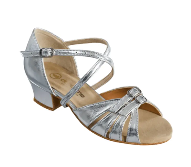 BD Dance latin shoes for girls - Silver