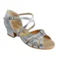 BD Dance latin shoes for girls - Silver