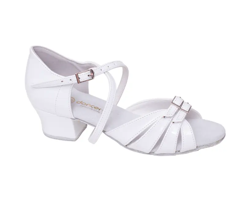 BD Dance latin shoes for girls - White