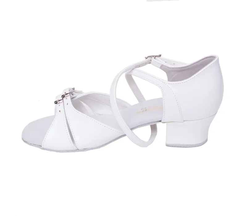 BD Dance latin shoes for girls - White