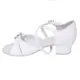 BD Dance latin shoes for girls - White