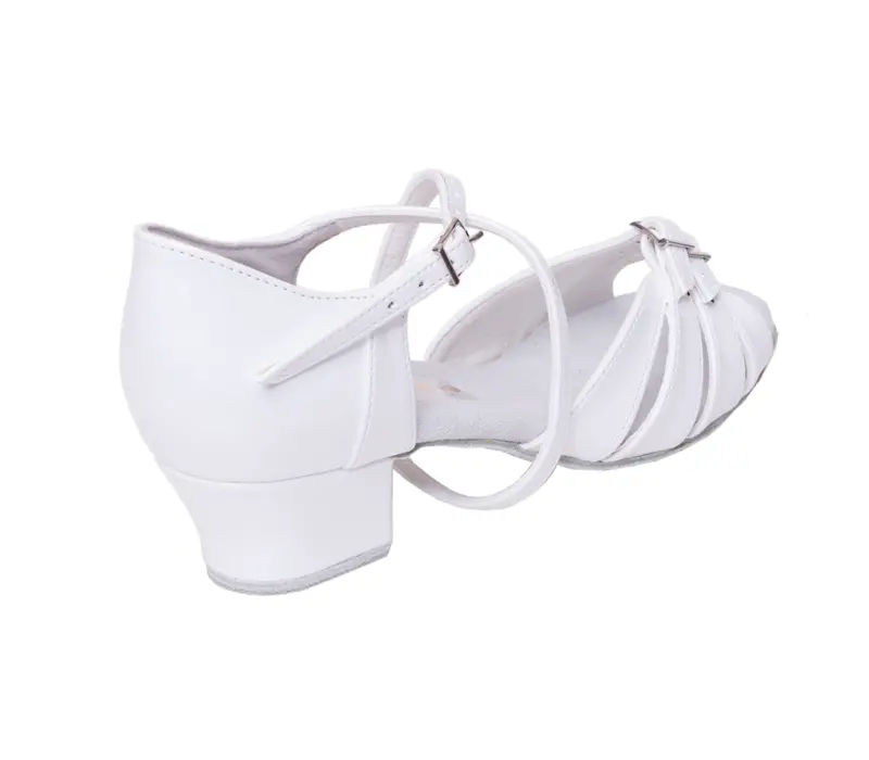 BD Dance latin shoes for girls - White