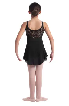Mirella Daidy, leotard with double straps and a skirt