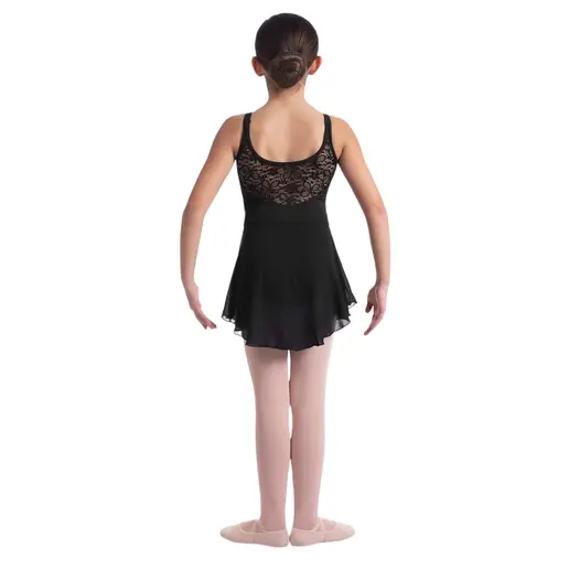 Mirella Daidy, leotard with double straps and a skirt