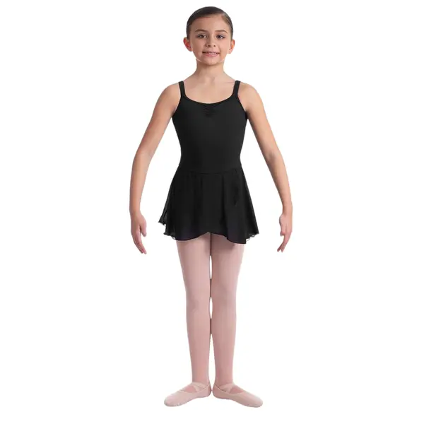 Mirella Daidy, leotard with double straps and a skirt