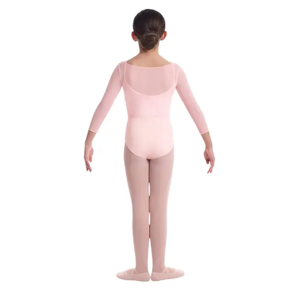 Mirella plain mesh M744C, top with three-quarter sleeves