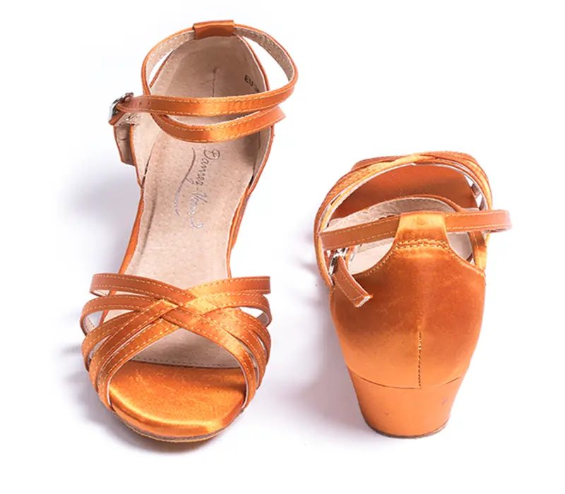 Dansez Vous Alba, low-heeled latin dance shoes - Tan