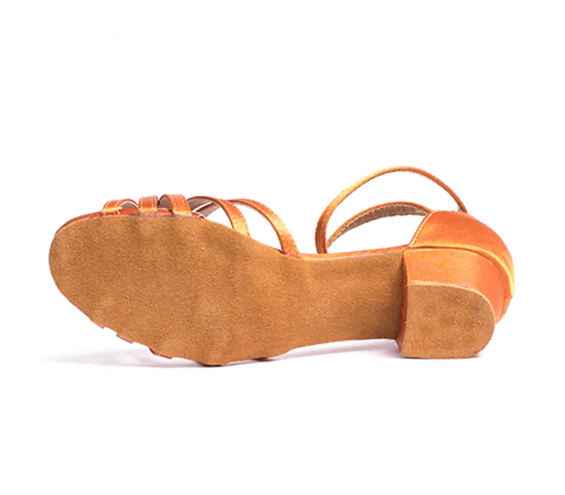 Dansez Vous Alba, low-heeled latin dance shoes - Tan