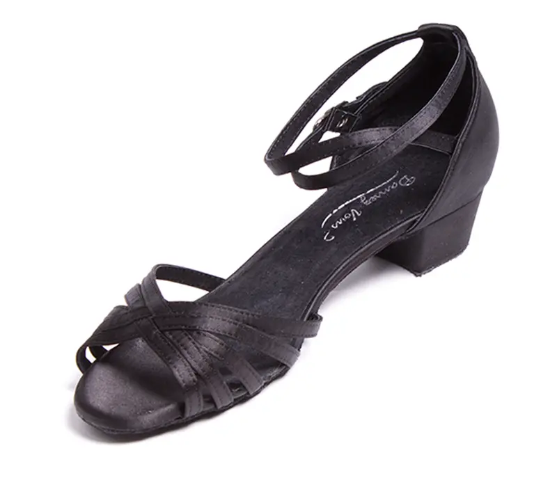 Dansez Vous Alba, low-heeled latin dance shoes - Black