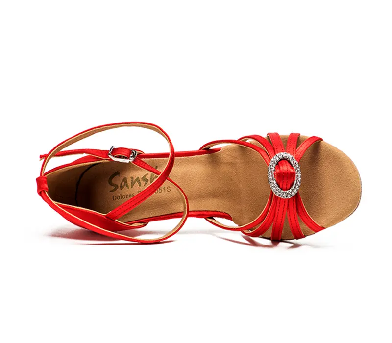 Sansha Dolores, latin dance shoes - Red Sansha