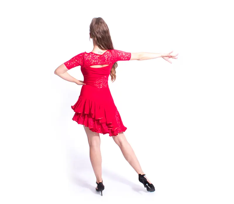 Latin dance dress 216 for women - Red