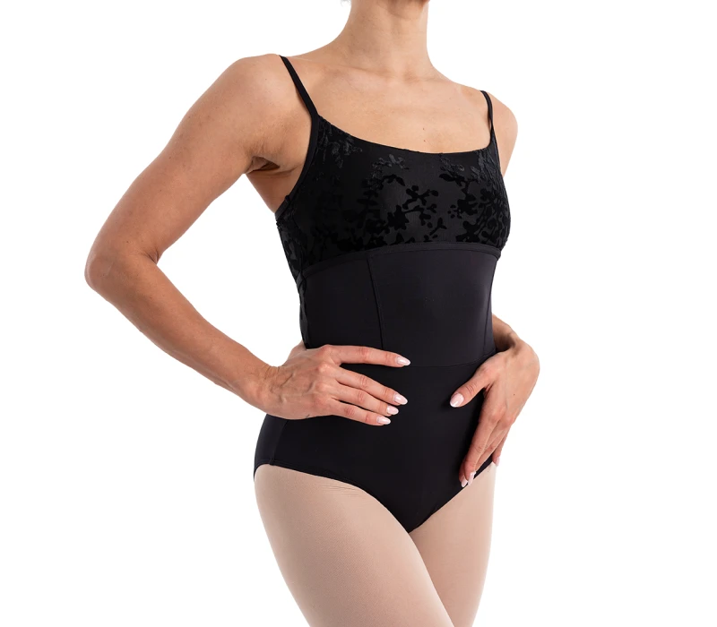 Capezio Elsa, women's leotard with thin straps - Black Capezio Elsa, women's leotard with thin straps - Black