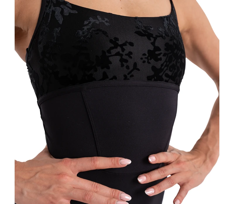 Capezio Elsa, women's leotard with thin straps Capezio Elsa, women's leotard with thin straps - Black