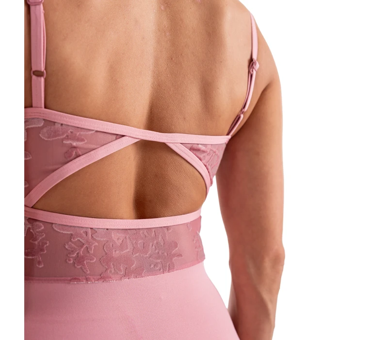 Capezio Elsa, women's leotard with thin straps - Blush Capezio