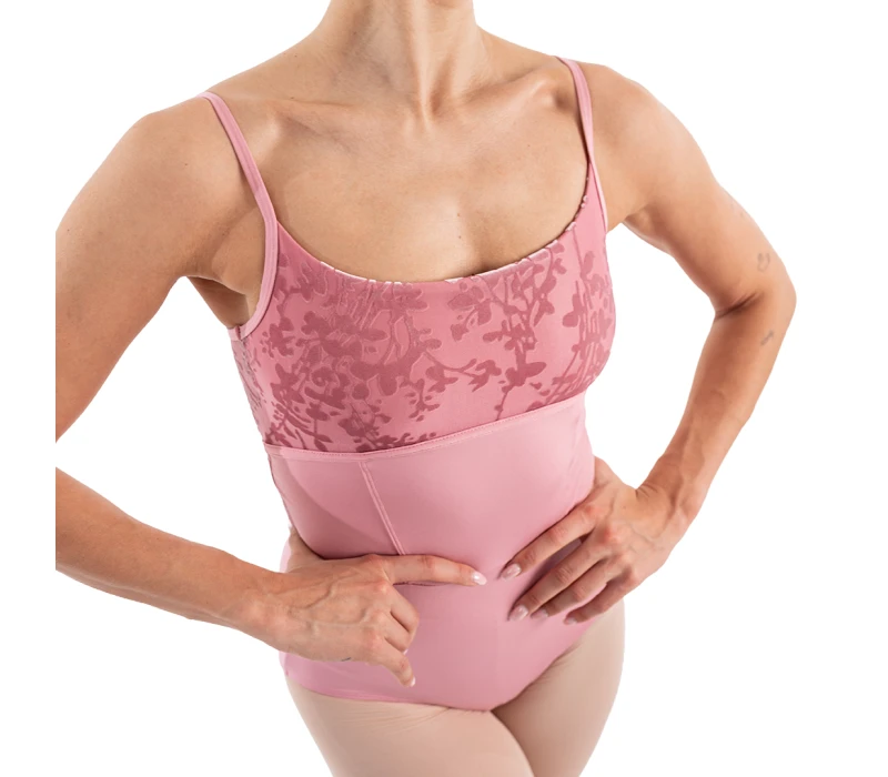 Capezio Elsa, women's leotard with thin straps - Blush Capezio