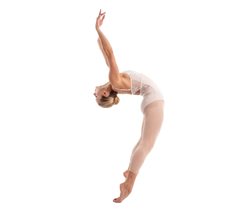 Capezio Elsa, women's leotard with thin straps - Crystal Grey Capezio