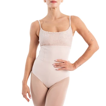 Capezio Elsa, women's leotard with thin straps - Crystal Grey Capezio