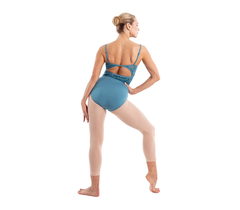 Capezio Elsa, women's leotard with thin straps - Storm blue Capezio
