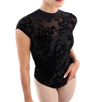 Capezio Rudi, women's mock neck leotard - Black Capezio Rudi, women's mock neck leotard - Black
