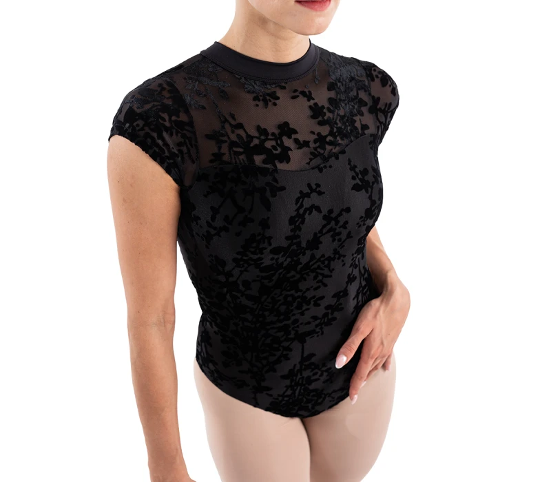 Capezio Rudi, women's mock neck leotard - Black
