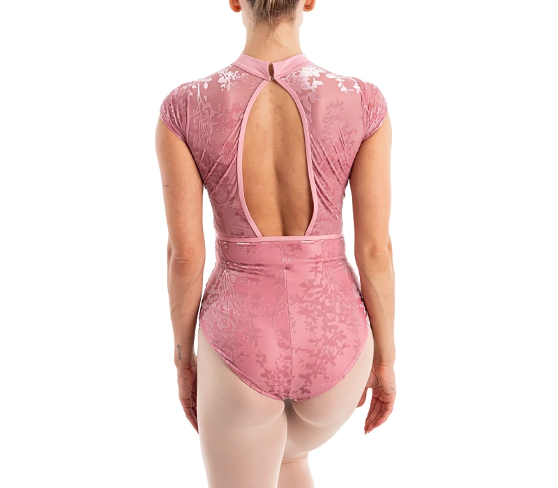 Capezio Rudi, women's mock neck leotard - Blush Capezio