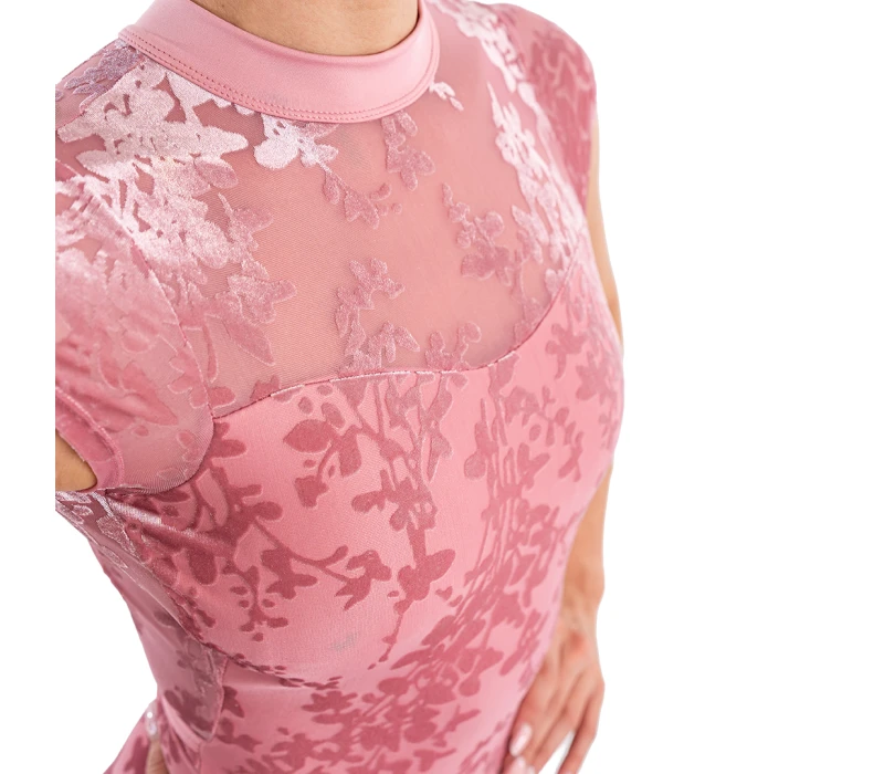 Capezio Rudi, women's mock neck leotard - Blush Capezio
