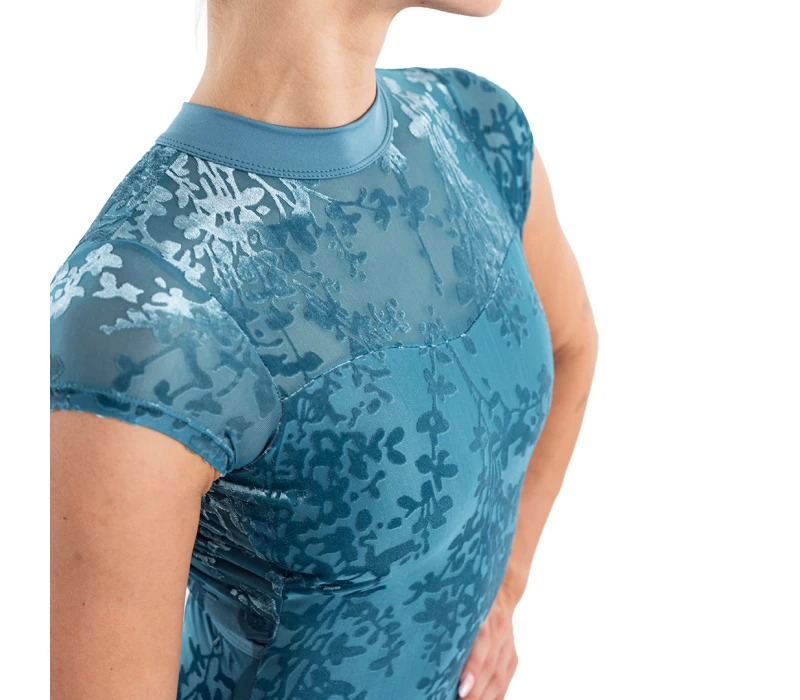 Capezio Rudi, women's mock neck leotard Capezio Rudi, women's mock neck leotard - Storm blue Capezio