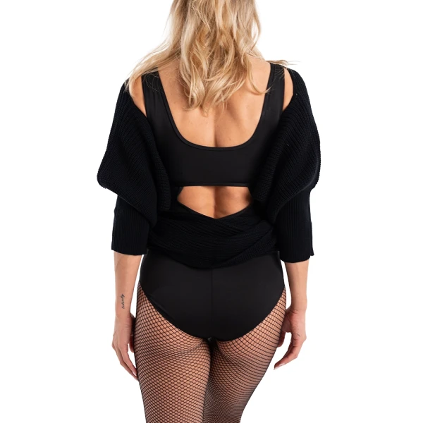 Mirella Wrap Scraf Adagio, knitted warm-up scarf, bolero and short cardigan