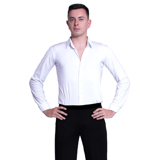 Men's Shirt, Ballroom Dance Bodysuit Basic Men's Shirt, Ballroom Dance Bodysuit Basic