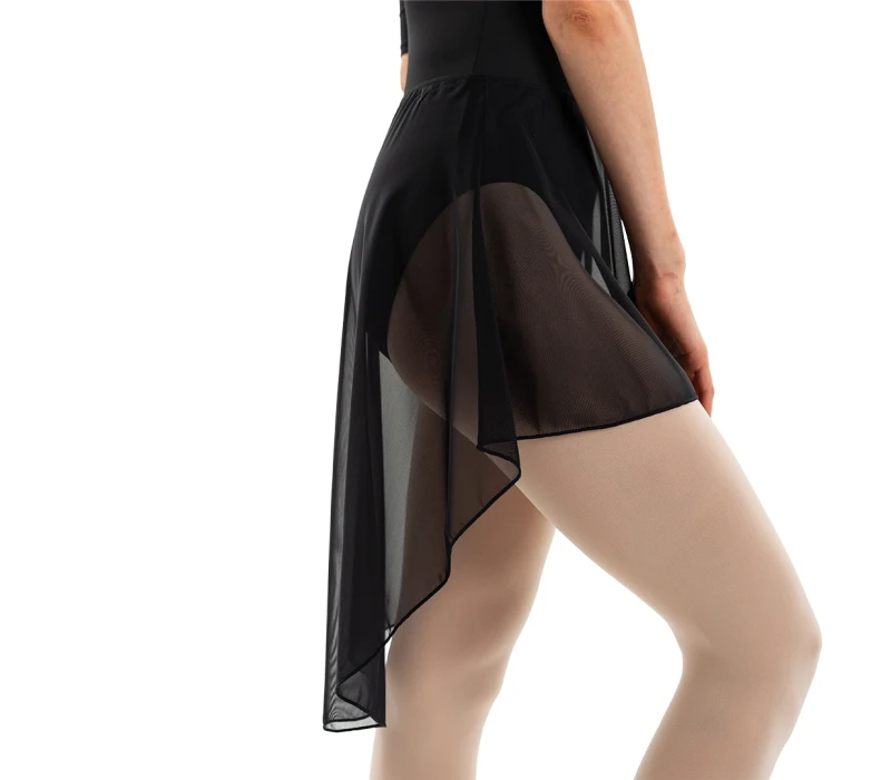 Carmen, women's asymmetrical skirt - Black