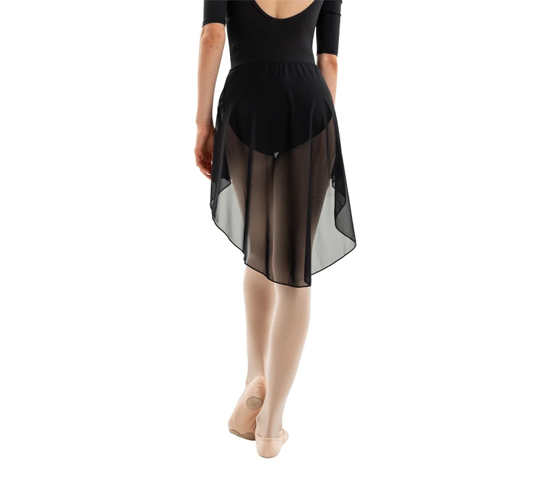 Carmen, women's asymmetrical skirt - Black